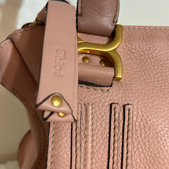 👛 Gorgeous EUC Authentic Chloe Marcie Tote 👛 Woodrose. This bag is perfection! 💗 - Picture 7 of 13